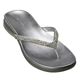 Merona® Winda Beaded Thong Sandals - Silver