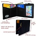 World's Thinnest Wallet. Big Skinny: Thin Super Skinny Wallet in Tuxedo Black