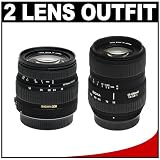 Sigma 18-50mm DC  55-200mm DC Autofocus Zoom Lenses for Nikon D40, D40x, D50, D60, D70, D80, D90, D700, D200, D300  D3 Digital SLR Cameras