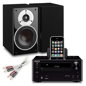Creative Audio CA-MS41-BB Micro Stereo System (Onkyo CR-545UK Black + DALI ZENSOR 1 Black + Free �50 QED speaker cables). 2 Year Guarantee