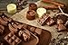 Candy Molds Silicone, Chocolate Jello and Ice Molds, 3-Pack Set, Non-Stick with Choice of Three Colors, Brown, Purple or Green, 3 Designs Per Pack, Animals, Swirls and Flower Patterns