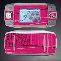 Sidekick ID pink barbed wire Gel skin skid-g38
