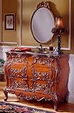 Fairfax Home Furnishings 260031B Designer Vanity with Brown Marble Top