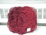 Vintage Flower Burgundy Rose Decorative Bed Throw Pillow (16 Round) Vintage Flower Burgundy Rose Decorative Bed Throw Pillow (16 Round)