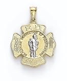 14K Lg St Florian Medallion - GHBC2798