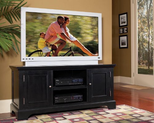 Bedford Ebony Finish Entertainment Stand On Sale