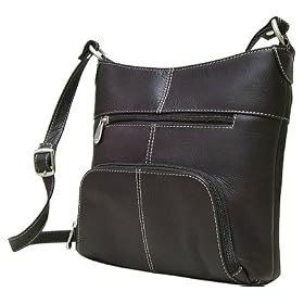 LeDonne Women's LD-5000 Top Zip Handbag