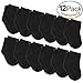 12-Pack Newborn Sock Infant Baby Boy Girl Socks 0-6 Month (0-6 Months, 12-pack Black)