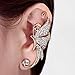 Clip Clamp Earring Creazy® Women's Cute Crystal Butterfly Wings Ear