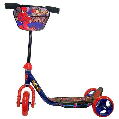 Marvel Spider Man 3 Wheel Scooter Pre School - Red