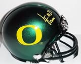 Lamichael James Autographed/Hand Signed Oregon Ducks Mini Helmet Green