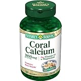 Nature's Bounty Coral Calcium Plus Vitamin D and Magnesium, 1000mg, 120 Capsules (Pack of 2)