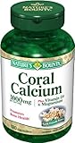 Nature's Bounty Coral Calcium Plus Vitamin D3 and Magnesium, 1000mg, 120 Capsules