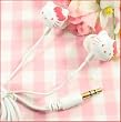 Hello kitty white earphones earbuds