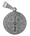 28 MM Round San Benito - Saint Benedict Catholic Medal - 1.1 Inches Diam