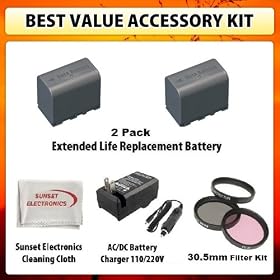 Best Value Accessory Kit 2 Pack Of Li-Ion Extended Life Replacement DATA Battery Pack for... by Sunset