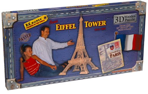 See 3D Wooden Eiffel Tower Medium Puzzle