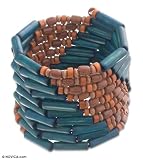 Bamboo bracelet, 'Amazon Rain'