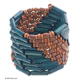 Bamboo bracelet, 'Amazon Rain'