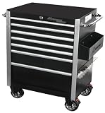 Montezuma BK2606MZ 26-Inch Crossover 6 Drawer Roller Cabinet Toolbox Black