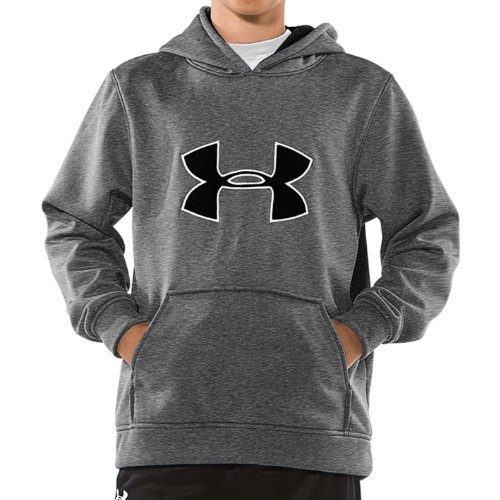 Boys' Armour® Fleece Big Logo Pullover Hoody Bottoms by Under Armour