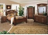 Renaissance Marble California King Poster Bed Set By Sandberg Furniture With Gold Shipping