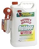 Natures Miracle Triple Action Outdoor Stain and Odor Remover with Grass Restorer 1.5 Gallon