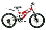 Topeka Boys Dual Susp Mountain Bike With Disc Brake