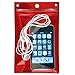 StoreSMART Sport - Zipper Passport Holder with Lanyard - Clear Plastic Front & Red Plastic Back - SPCR1596ZIPS-R-1
