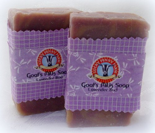 Lucky Penny Lavender Bud Goats Milk Soap - Two Bars