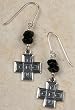 Southwestern Cross Earrings - Sterling Silver