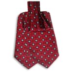 Men's - Red - Black - Gray - Silk Woven Ascot $24.95