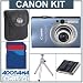 Canon Powershot SD1100 IS Digital Elph Blue Camera kit. with 4GB SD Memory Card, Camera Case, Spare NB-4L Type Lithium-ion Battery, Table Top Tripod