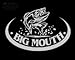Big Mouth Upstream Images Silver Vinyl Wildlife Car Truck Window Decal Sticker