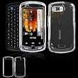 Samsung Moment M900 Trans. Clear Protective Case Faceplate Cover
