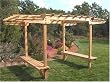 Danove&reg; 7000 Series 14' X 7.5' Bench Pergola