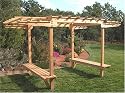 Danove&reg; 7000 Series 14' X 7.5' Bench Pergola