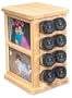 Kamenstein 16 Jar Filled Revolving Photo Frame Spice Rack