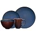 Gibson Bistro Bella 16-piece Dinnerware Set Service for 4, Blue