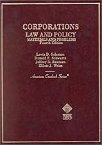 Corporations Law and Policy: Materials and Problems (American Casebook Series)