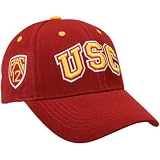 NCAA Top of the World USC Trojans Cardinal Triple Conference Adjustable Hat