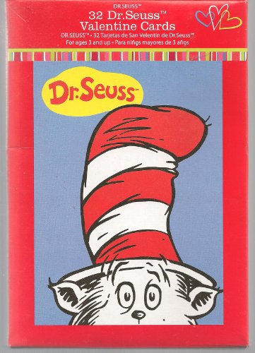 Cat in the Hat 32 Valentines Day Cards
