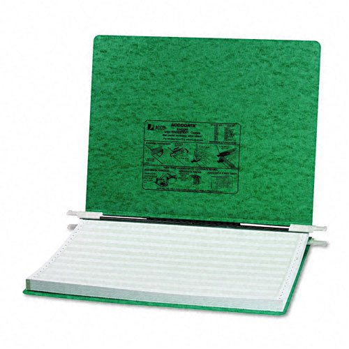 ACCO Pressboard Hanging Data Binder, Unburst Sheets, 14.875 x 11 Inches, Dark Green (54076)