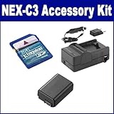 Sony Alpha NEX-C3 Digital Camera Accessory Kit includes: KSD2GB Memory Card ....