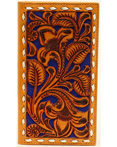 Nocona Belt Co.Nocona Men's Blue Floral Pierced Rodeo Buck