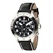 Wenger Men's 77005 AeroGraph Chrono Black Leather Strap Watch