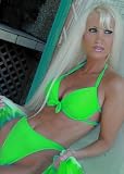 Citrus Lime Strappy Underwire Bra : Swimwear Top Only