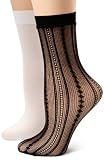 Steve Madden Legwear Women's 2 Pack Layered Anklet Socks