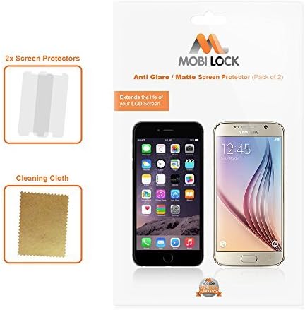 Samsung Galaxy S6 Edge Anti-Glare / Matte Screen Protector (Pack of 2) - by Mobi Lock®