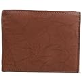 Boston Traveler Burgundy Leather Bi-fold Wallet